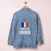 フランス人であることを誇りに思う デニムジャケット (ハンガー)