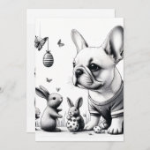 フランス人とバンニー 招待状 (正面/裏面)