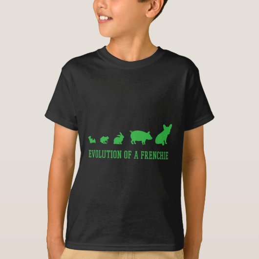 フランス人について – フランス人ブルドッグ Tシャツ (正面)