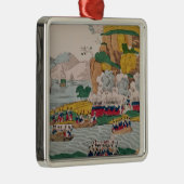 フランス人によってアルジェの取得 メタルオーナメント (右)