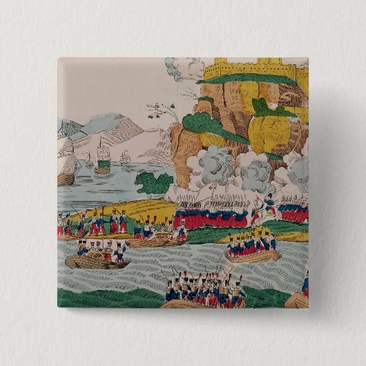 フランス人によってアルジェの取得 缶バッジ (正面)