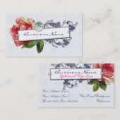 フランス人のばら色の名刺 名刺 (正面/裏面)