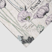 フランス人のアールヌーボーのケシのPavotの花のティッシュペーパー 薄葉紙 (詳細)