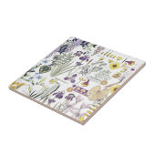 フランス人のアールヌーボーのヴィンテージの花のセラミックタイル タイル (側面)