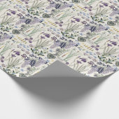 フランス人のアールヌーボーのヴィンテージの花の包装紙 ラッピングペーパー (角)