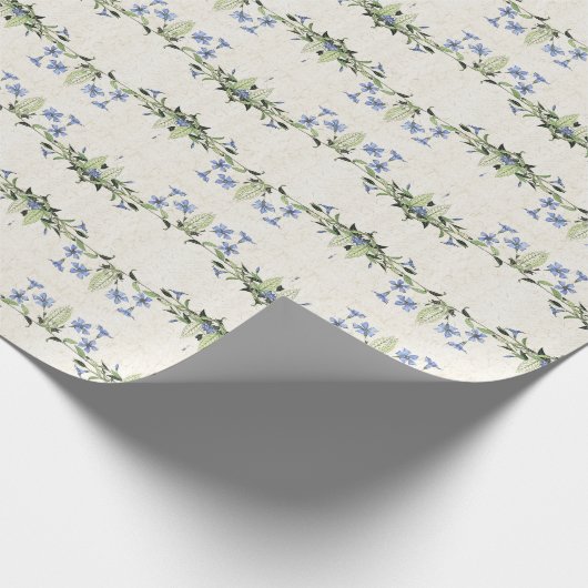 フランス人のアールヌーボーのヴィンテージの花の包装紙 ラッピングペーパー (角)