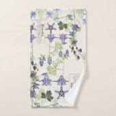 フランス人のアールヌーボーのヴィンテージの花のBathタオルセット バスタオルセット (ハンドタオル)