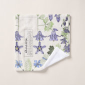 フランス人のアールヌーボーのヴィンテージの花のBathタオルセット バスタオルセット (ウォッシュタオル)