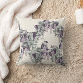 フランス人のアールヌーボーの藤によっては装飾用クッションが開花します クッション (ブランケット)