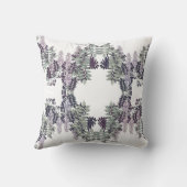 フランス人のアールヌーボーの藤によっては装飾用クッションが開花します クッション (裏面)