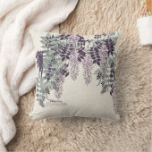 フランス人のアールヌーボーの藤によっては装飾用クッションが開花します クッション (ブランケット)