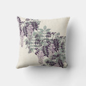 フランス人のアールヌーボーの藤によっては装飾用クッションが開花します クッション (裏面)