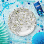 フランス人のアールヌーボーユリによっては紙皿が開花します ペーパープレート (パーティー)