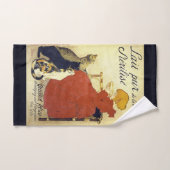 フランス人のアールヌーボー猫のミルクポスターBathタオル バスタオルセット (ハンドタオル)