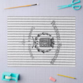 フランス人のカチカチ音をたてるティッシュペーパー-黒 薄葉紙 (クラフト)