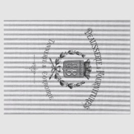 フランス人のカチカチ音をたてるティッシュペーパー-黒 薄葉紙