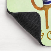 フランス人のクールな猫 マウスパッド (コーナー)