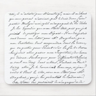 フランス人のパリの原稿 マウスパッド
