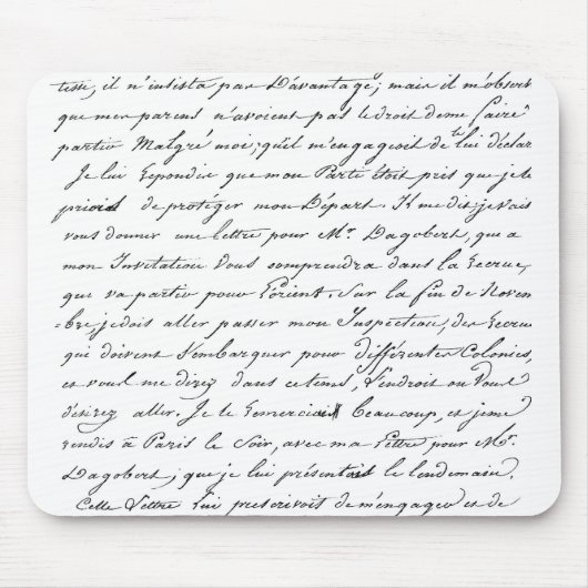 フランス人のパリの原稿 マウスパッド (正面)