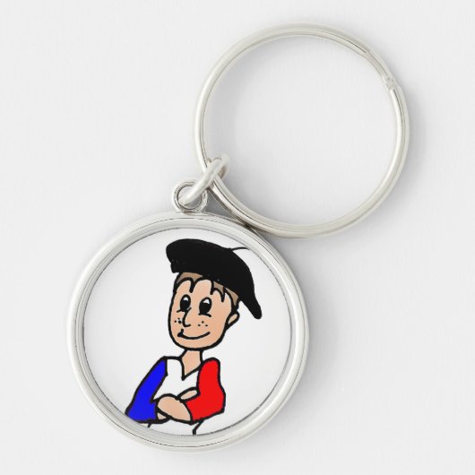 フランス人のピエールの漫画のキーホルダー キーホルダー (正面)