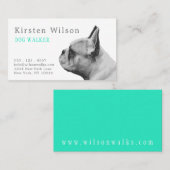 フランス人の愛 |アクアパーソナライズされた名刺 名刺 (正面/裏面)