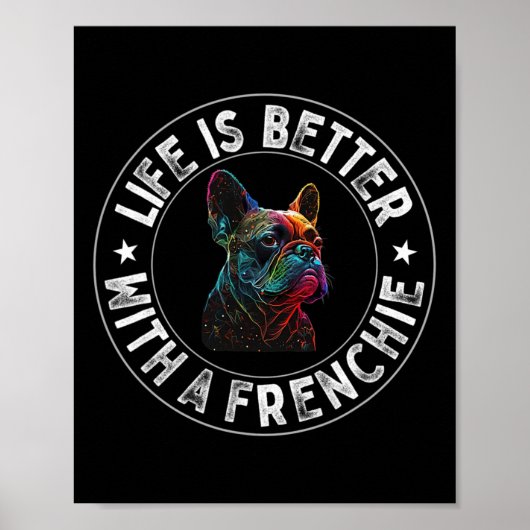 フランス人の方が良い – フランスの Bulldog ポスター (正面)