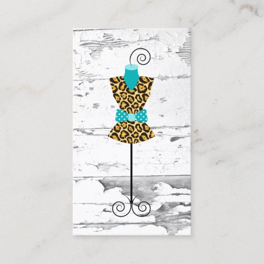 フランス人の服の型枠ワイヤーMannequinnの名刺 名刺 (正面)