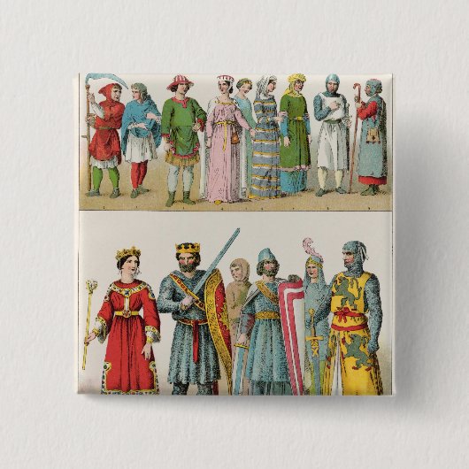 フランス人の服 缶バッジ (正面)