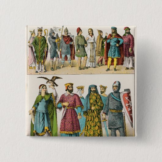 フランス人の服 缶バッジ (正面)