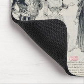 フランス人の鋳造物の5風刺漫画 マウスパッド (コーナー)