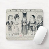 フランス人の鋳造物の5風刺漫画 マウスパッド (マウス)
