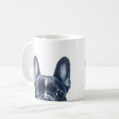 フランス人のBull犬のマグ コーヒーマグカップ (正面左)