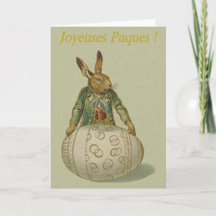 フランス人のJoyeusesビクトリアンなPâquesイースターカード シーズンカード