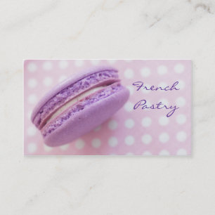 フランス人のMacaronのペストリーの名刺 名刺