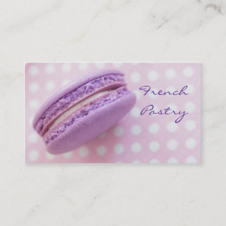 フランス人のMacaronのペストリーの名刺 名刺