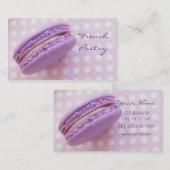 フランス人のMacaronのペストリーの名刺 名刺 (正面/裏面)