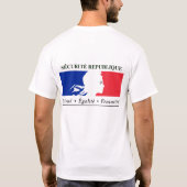 フランス人のSecurite Republiqueのワイシャツ Tシャツ (裏面)