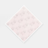 フランス人はパーティー、ナプキンスのブルドッグピンクの方法を知っている スタンダードランチョンナプキン (角)