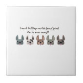 フランス人はフライドポテトのコレクションのようです タイル (正面)