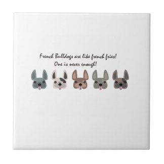 フランス人はフライドポテトのコレクションのようです タイル