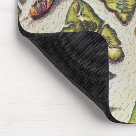 フランス人は王室のな港で着きます マウスパッド (コーナー)