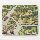 フランス人は王室のな港で着きます マウスパッド (正面)