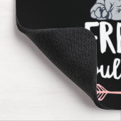 フランス人オーナーのブルドッグデザイン マウスパッド (コーナー)