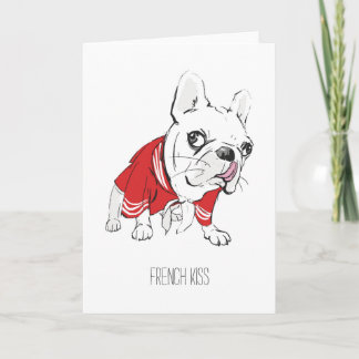"フランス人キス"のバレンタインデーカード シーズンカード