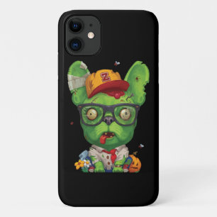 フランス人ギフト ゾンビフランスのブルドッグ iPhone 11 ケース