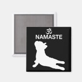 フランス人ギフト |ナマステフランスのブルドッグギフト マグネット (正面/裏面)