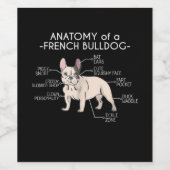 フランス人ギフト |ブルドッグの構造フランスの学 ワインラベル (シングルラベル)