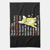 フランス人ギフト |ブルドッグフランスのギフト キッチンタオル (縦)