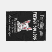 フランス人ギフト |私はフランス人ではないと言っているよ フリースブランケット (正面(横))