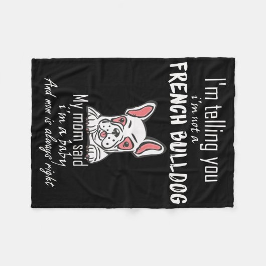 フランス人ギフト |私はフランス人ではないと言っているよ フリースブランケット (正面(横))